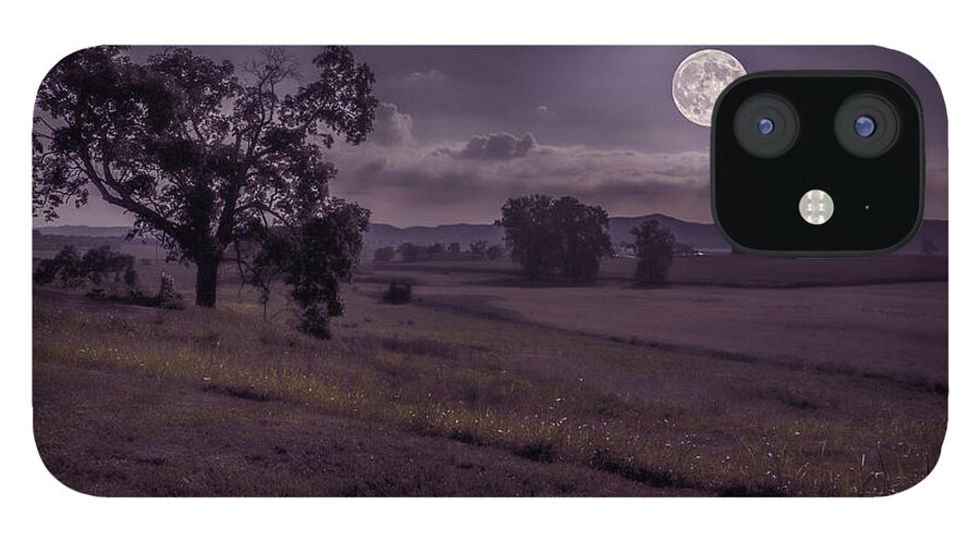 Harvestmoon iPhone 12 Case featuring the photograph Shine On Harvest Moon by Jaki Miller