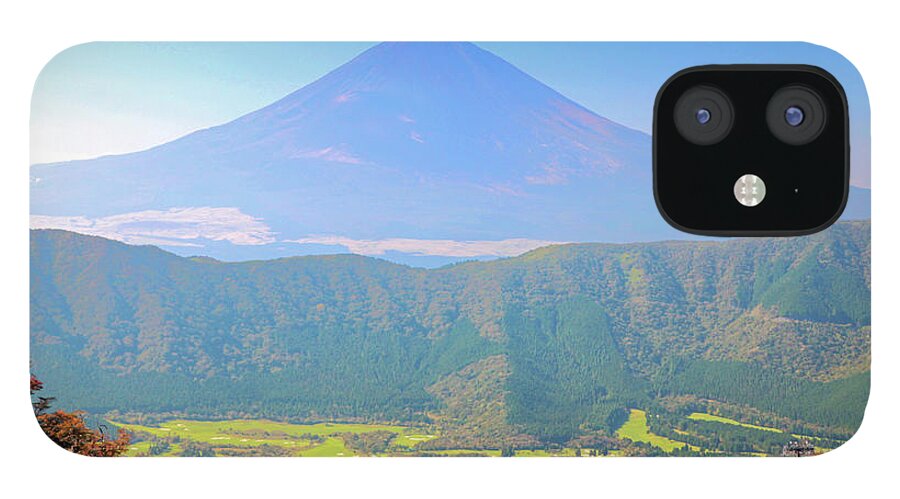 Tranquility iPhone 12 Case featuring the photograph Skyline Of Mount.fuji From Owakudani by Photography By Zhangxun