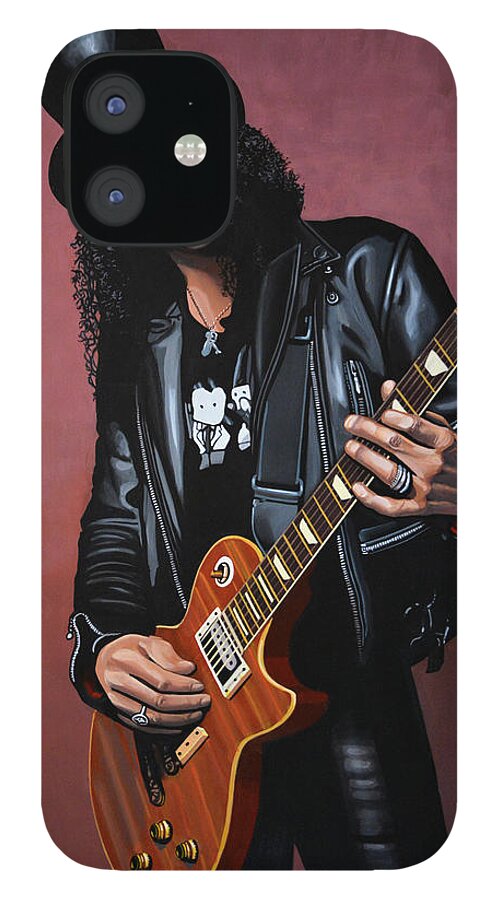 Slash iPhone 12 Case featuring the painting Slash by Paul Meijering