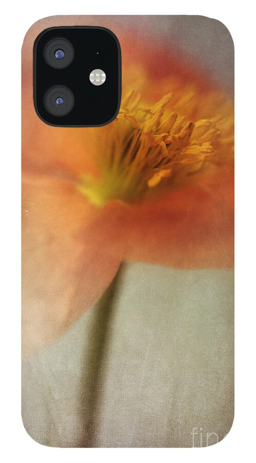 Abstraction iPhone 12 Case featuring the photograph Soulful Poppy by Priska Wettstein