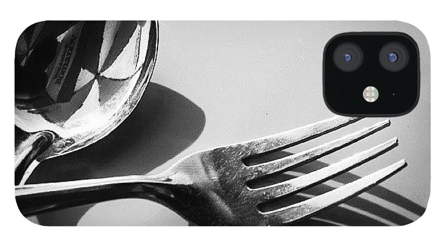 Fork iPhone 12 Case featuring the photograph Spoon And Fork by Hitendra SINKAR