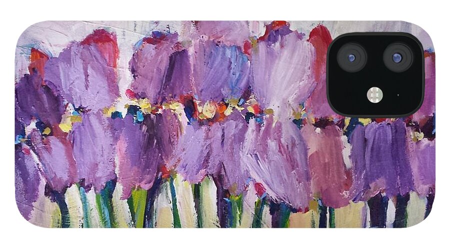 Spring iPhone 12 Case featuring the painting Springs Ahead by Sherry Harradence