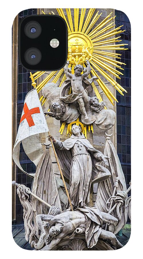 St. John iPhone 12 Case featuring the photograph St. John of Capistrano in Vienna by Pablo Lopez