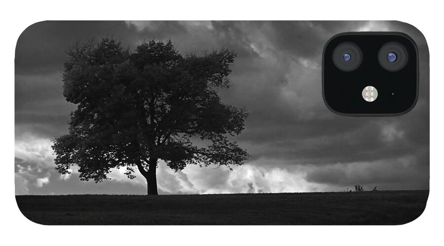 Landscape iPhone 12 Case featuring the photograph Standing Alone by Lena Wilhite