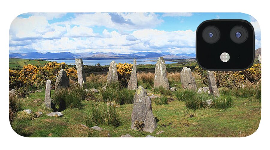 Grass iPhone 12 Case featuring the photograph Stone Circle by Peter Zoeller / Design Pics