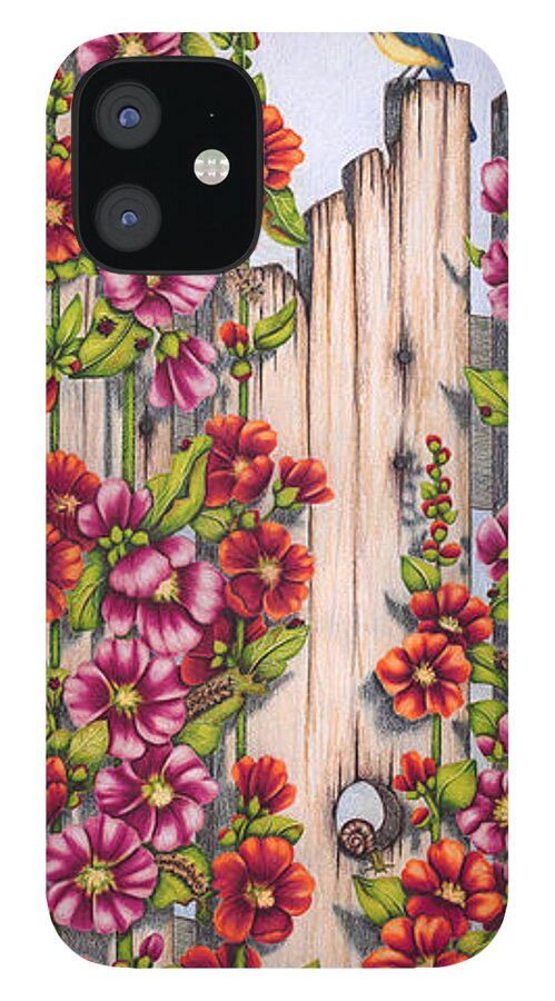 Colored Pencil iPhone 12 Case featuring the painting Sunday Brunch by Lori Sutherland