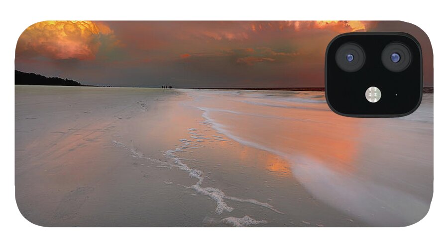 Atlantic Ocean iPhone 12 Case featuring the photograph Sunset on Hilton Head Island by Peter Lakomy
