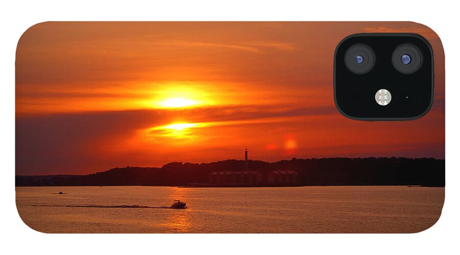 Sunset iPhone 12 Case featuring the photograph Sunset Over Lake Ozark by Cricket Hackmann
