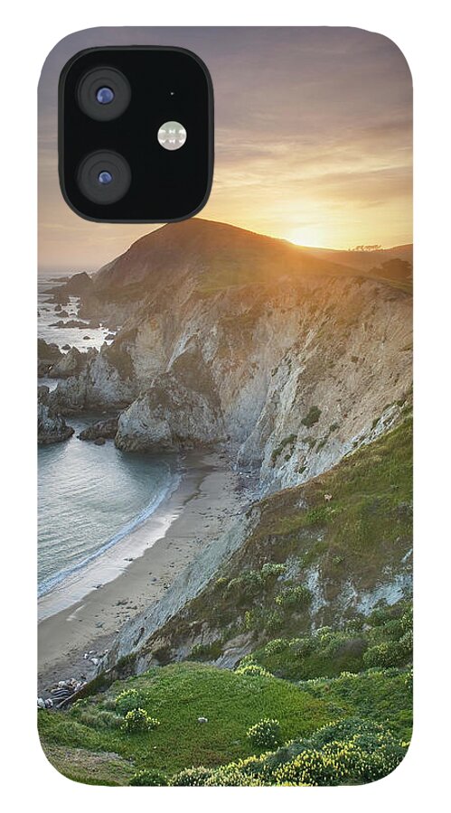 Scenics iPhone 12 Case featuring the photograph Sunset, Point Reyes National Seashore by Alan Majchrowicz