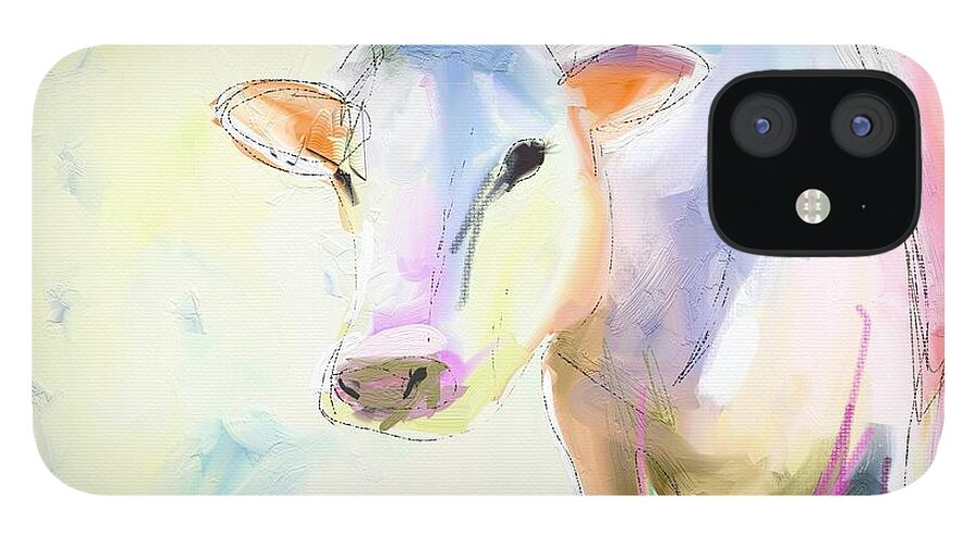 Cow iPhone 12 Case featuring the photograph Sweet Cow by Cathy Walters
