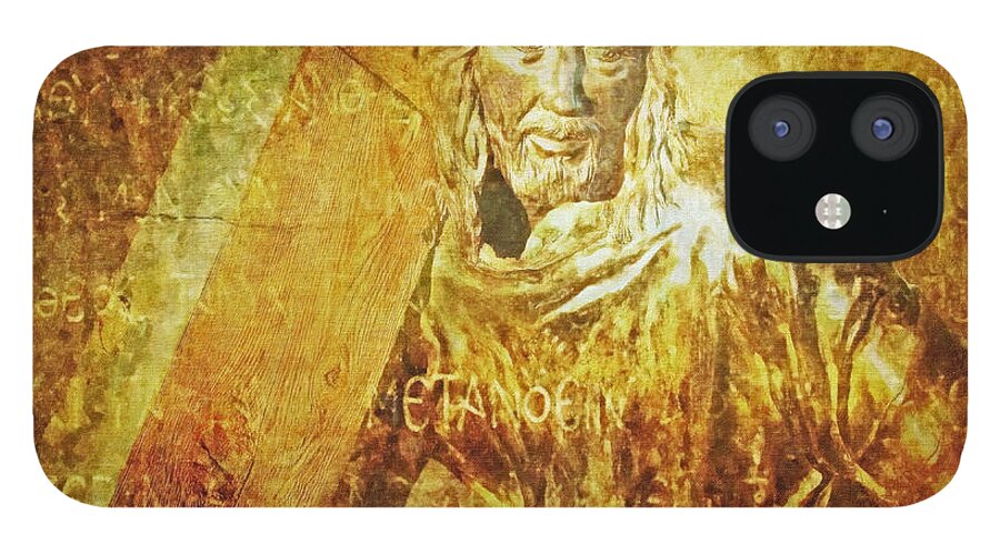 Jesus iPhone 12 Case featuring the photograph Takes up the Cross Via Dolorosa 2 by Lianne Schneider