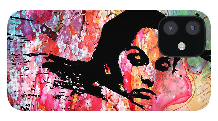 Girl iPhone 12 Case featuring the photograph Tangled in Textures by Randi Grace Nilsberg