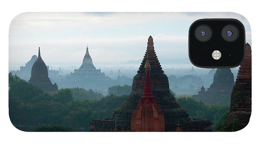 Southeast Asia iPhone 12 Case featuring the photograph Temples In Bagan, Myanmar by Leontura