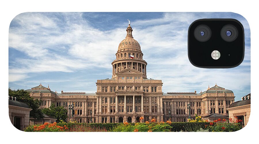 Joan Carroll iPhone 12 Case featuring the photograph Texas State Capitol II by Joan Carroll