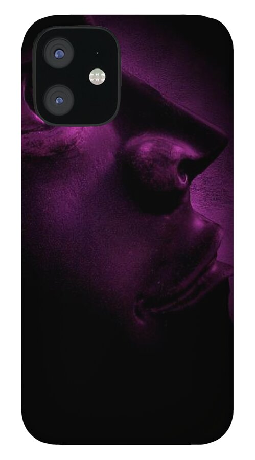 Man iPhone 12 Case featuring the photograph The Darkest Hour - Magenta by David Dehner