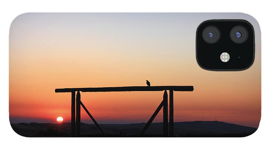 Sunrise iPhone 12 Case featuring the photograph The Early Bird at Sunrise by Gerry Bates