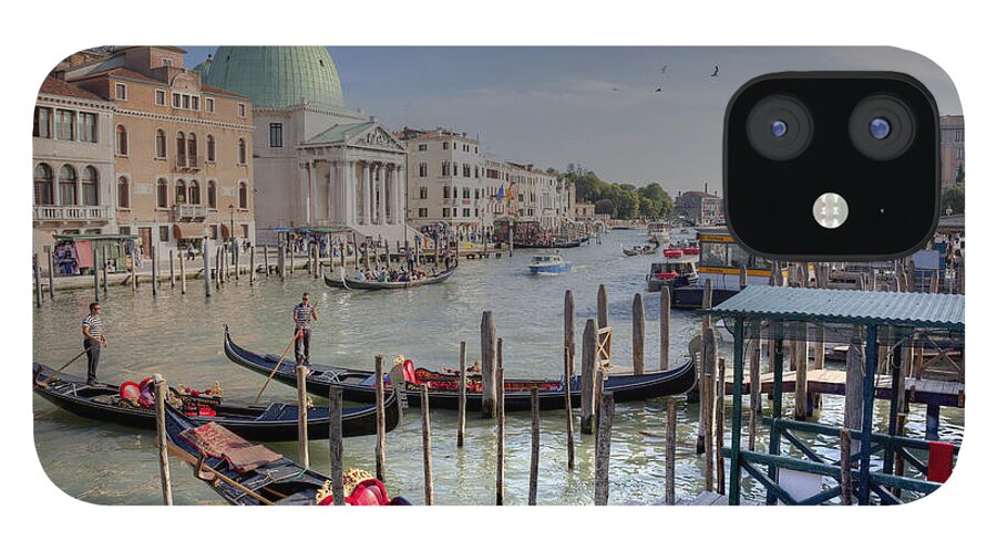 Venice iPhone 12 Case featuring the photograph The Grand Canal by Uri Baruch