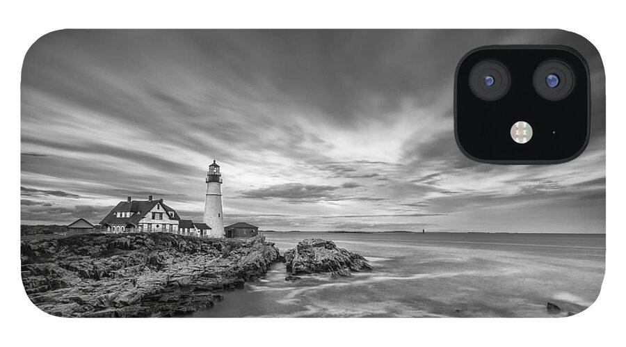 Horizontal iPhone 12 Case featuring the photograph The Motion of the Lighthouse by Jon Glaser