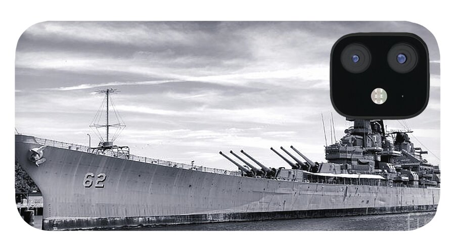 Uss New Jersey iPhone 12 Case featuring the photograph The New Jersey by Olivier Le Queinec
