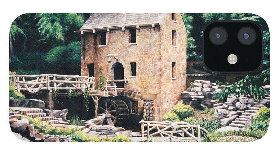 Gone With The Wind iPhone 12 Case featuring the painting The Old Mill by Glenn Pollard