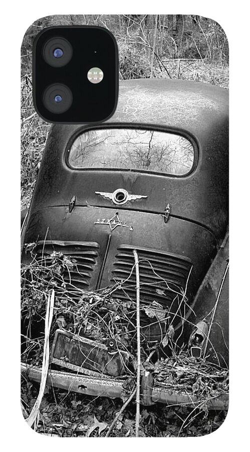 Auto iPhone 12 Case featuring the photograph The Old Renault by Karen Harrison Brown