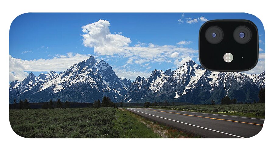 The Road To The Tetons iPhone 12 Case featuring the photograph The Road to the Tetons by Jemmy Archer