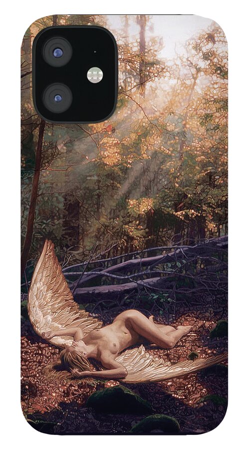 Romance iPhone 12 Case featuring the painting The Secret Forest by Patrick Whelan
