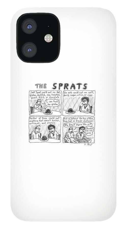 The Sprats  -  Four Panel Comic About The Sprats' iPhone 12 Case