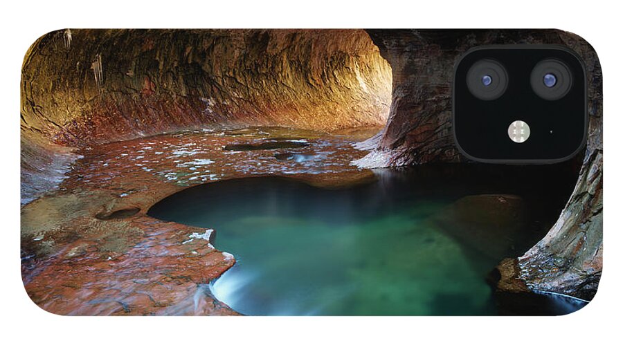Water iPhone 12 Case featuring the photograph The Subway Sacred Light by Bob Christopher