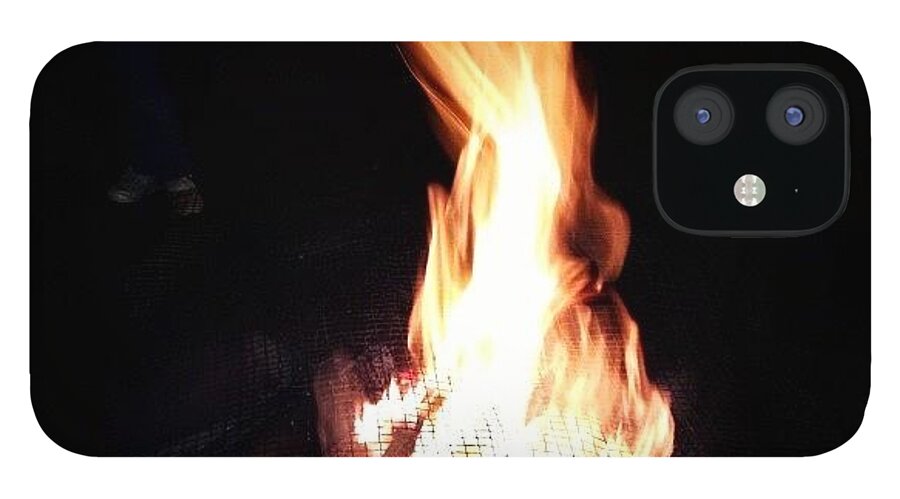 Igersspain iPhone 12 Case featuring the photograph The Wood Bbq Is Fired Up...waiting For by Balearic Discovery