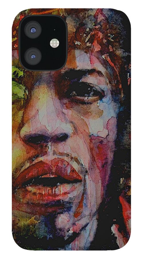 Hendrix iPhone 12 Case featuring the painting There Must Be Some Kind Of Way Out Of Here by Paul Lovering