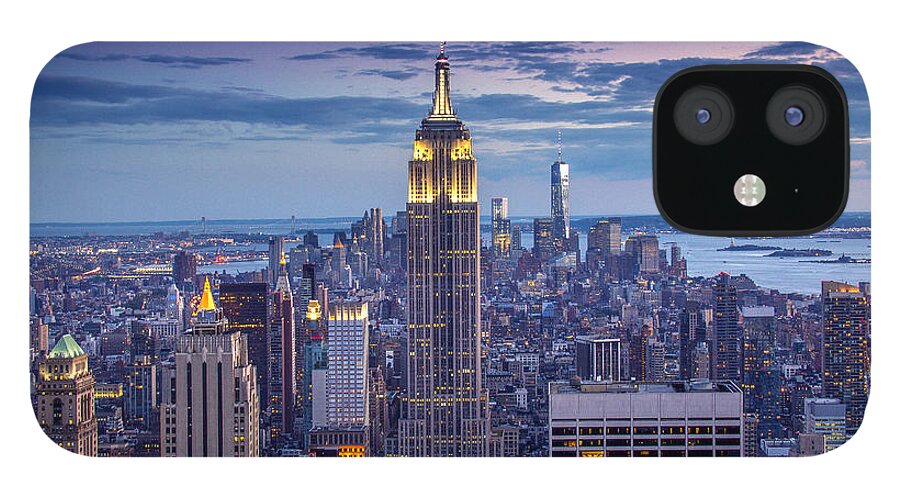 New York City iPhone 12 Case featuring the photograph Top of the World by Marco Crupi