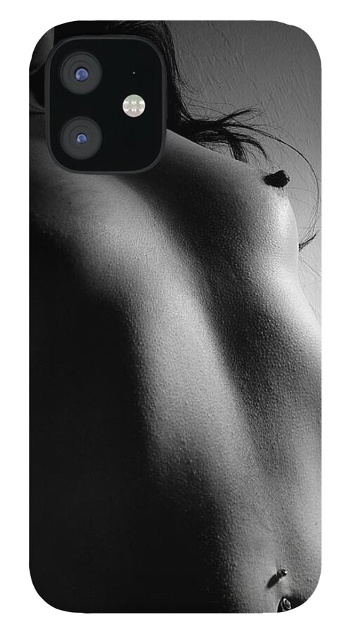 Black And White iPhone 12 Case featuring the photograph Torso by Joe Kozlowski