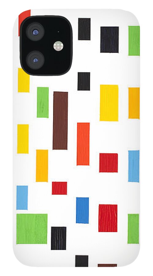 Traffic iPhone 12 Case featuring the painting Traffic by Bjorn Sjogren