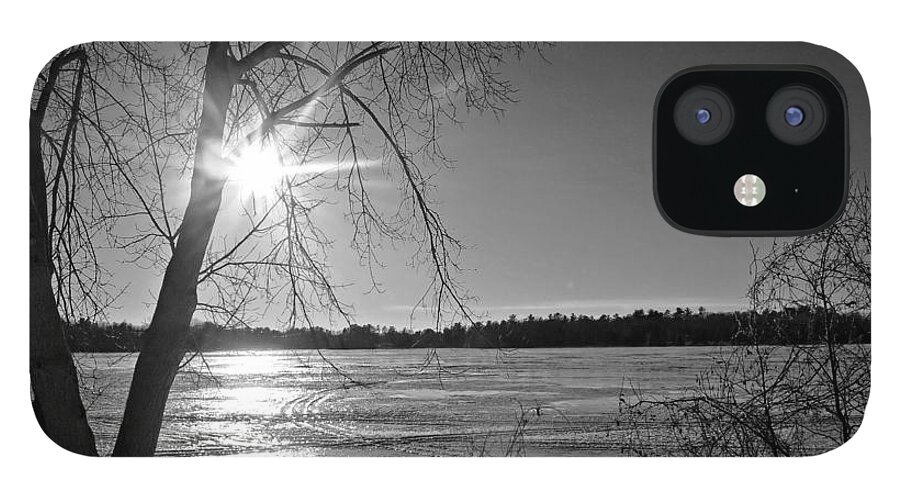 Snow iPhone 12 Case featuring the photograph Tranquil Sunset by Ms Judi