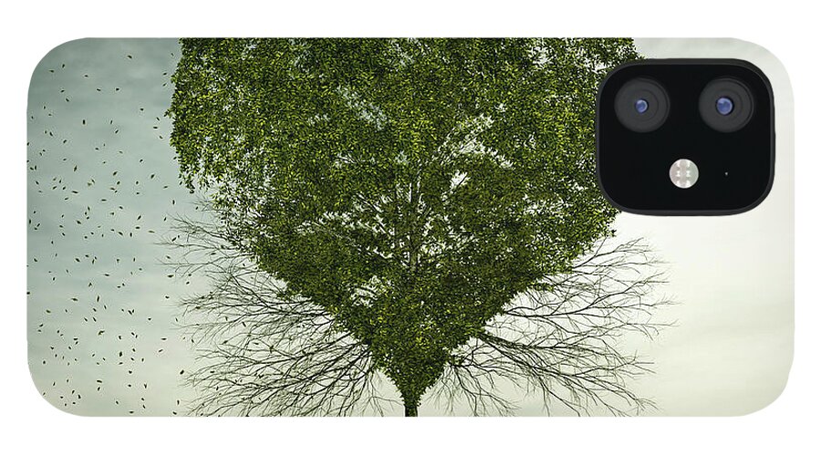 Environmental Conservation iPhone 12 Case featuring the photograph Tree Growing In Heart-shape by Colin Anderson Productions Pty Ltd