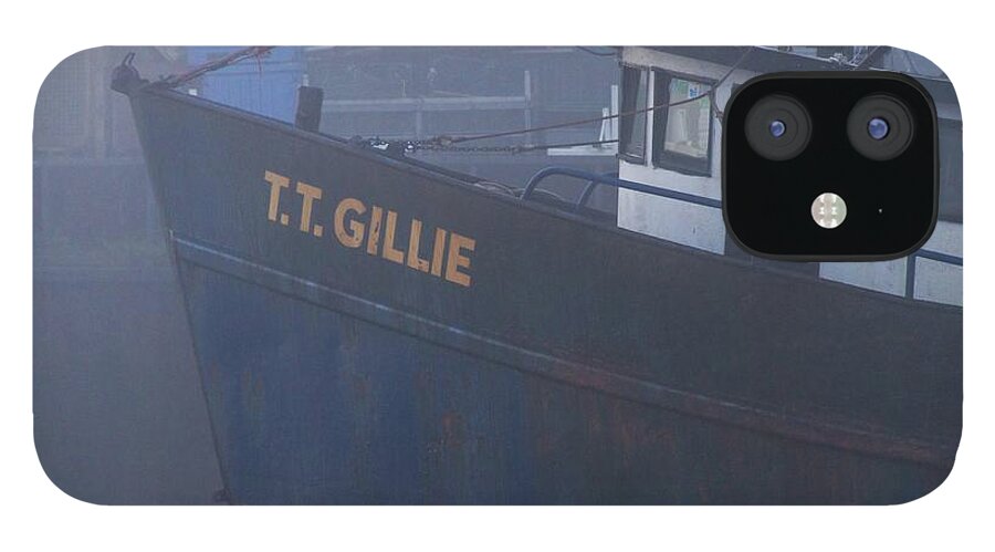 Fishing Boat iPhone 12 Case featuring the photograph T. T. Gillie by Nautical Chartworks