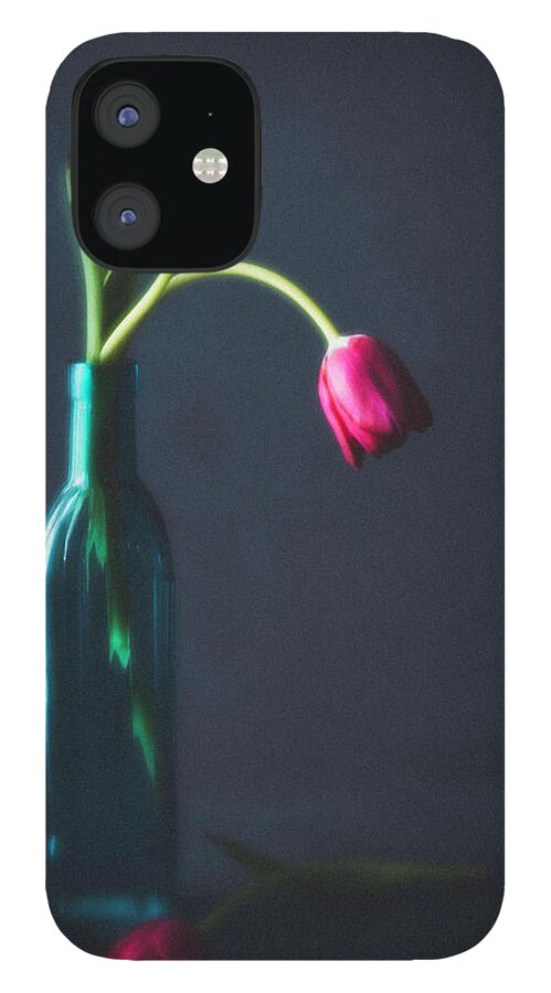 Mother's Day iPhone 12 Case featuring the photograph Tulip Still Life For Mothers Day by Catlane