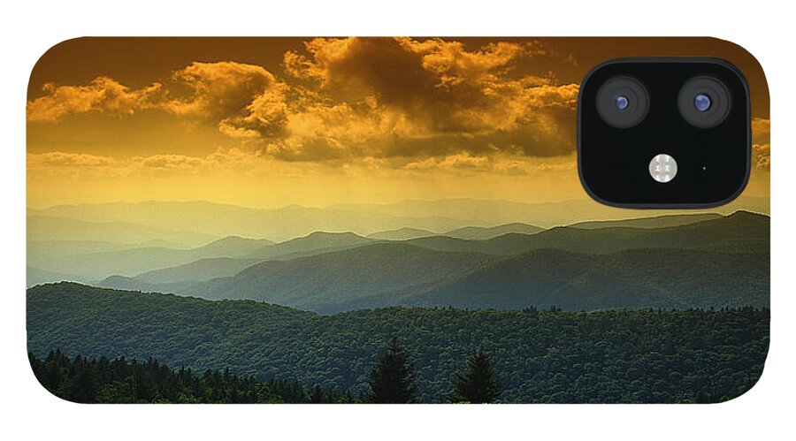 Nature iPhone 12 Case featuring the photograph Twilight in the Smokys by Phil Jensen