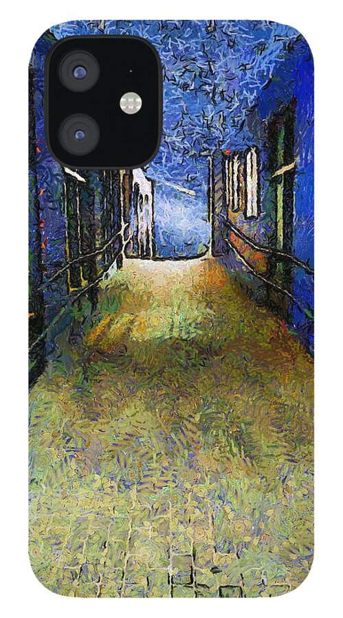 Alley iPhone 12 Case featuring the painting Universe Alley by RC DeWinter