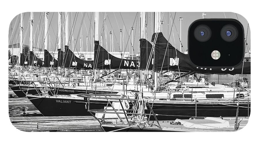 Clarence Holmes iPhone 12 Case featuring the photograph US Navy 44 Sail Training Craft II by Clarence Holmes
