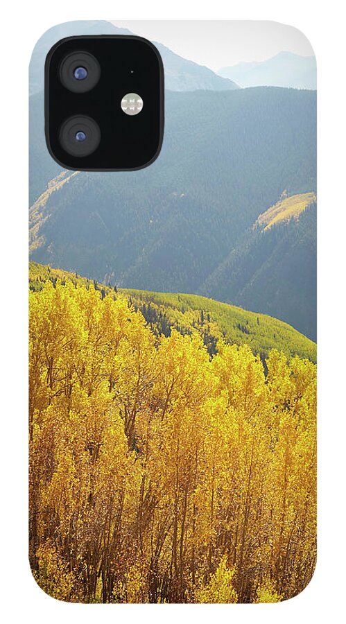 Scenics iPhone 12 Case featuring the photograph Usa, Colorado, Autumn Landscape With by Kelly