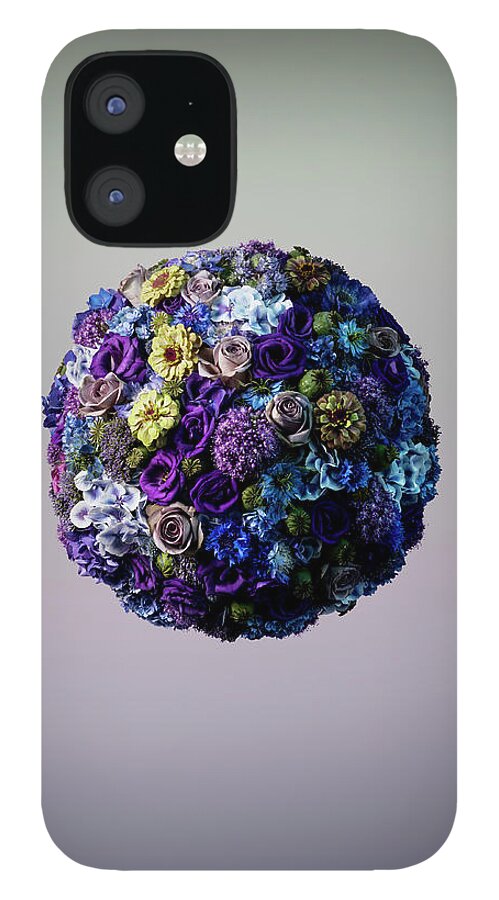 Tranquility iPhone 12 Case featuring the photograph Vibrant Sphere Shaped Floral Arrangement by Jonathan Knowles