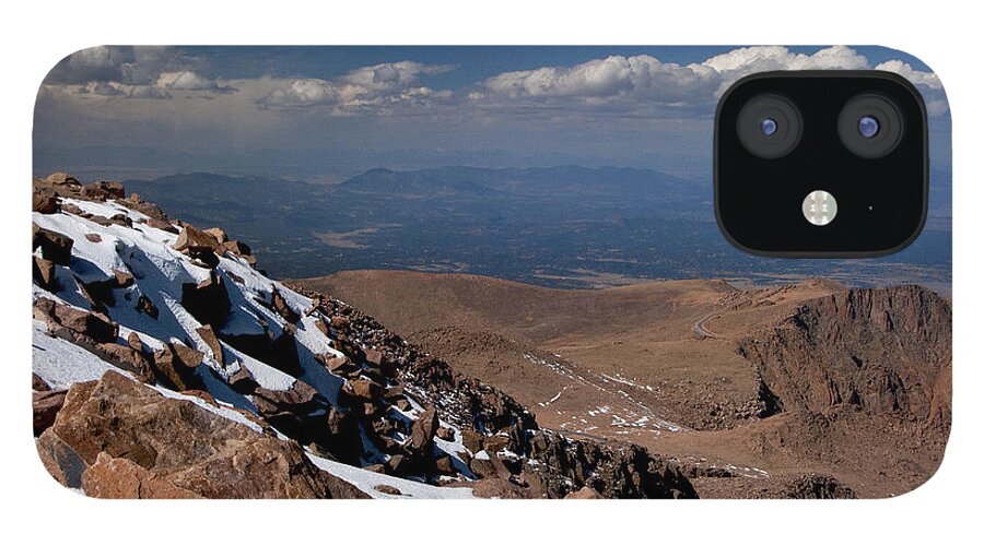 Snow iPhone 12 Case featuring the photograph View from the Top by Carol Erikson