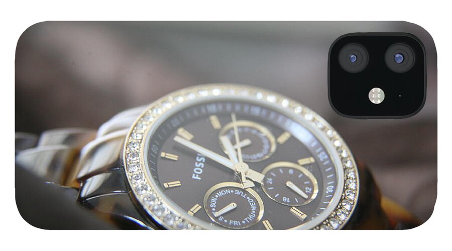 Watch iPhone 12 Case featuring the photograph Watch detail by Lynn England