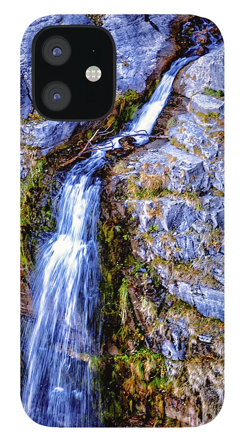 Waterfall iPhone 12 Case featuring the photograph Waterfall-Mt Timpanogos by David Millenheft