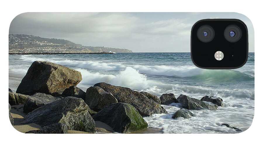 California iPhone 12 Case featuring the photograph Waves - Manhattan Beach by Kim Hojnacki