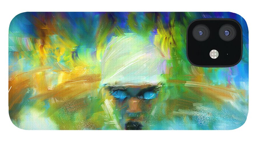 Swimming iPhone 12 Case featuring the digital art Wet And Wild by Lourry Legarde