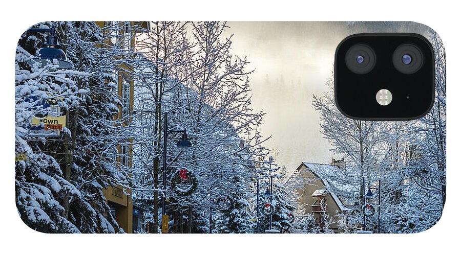 Whistler iPhone 12 Case featuring the photograph Whistler Village on a sunny winter day by Pierre Leclerc Photography