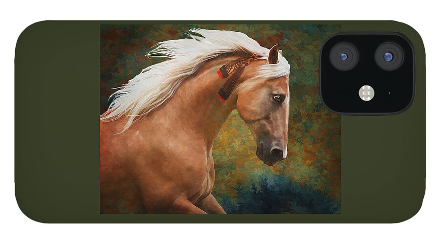 Horses iPhone 12 Case featuring the photograph Wind Chaser by Melinda Hughes-Berland